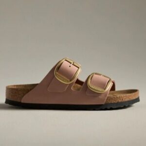 NEW Birkenstock Arizona Big Buckle Nubuck Sandals, Old Rose, SZ: US 8-8.5 Narrow